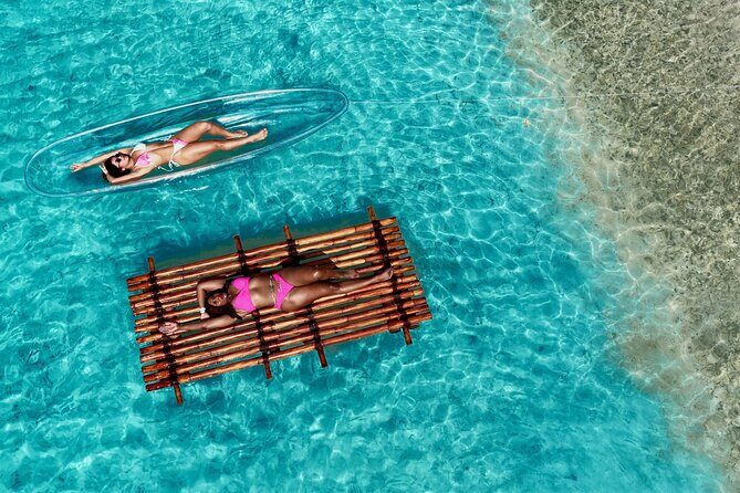 Clear kayak & Bamboo raft ARUBA! Same Day Delivery! PACKAGE DEAL!