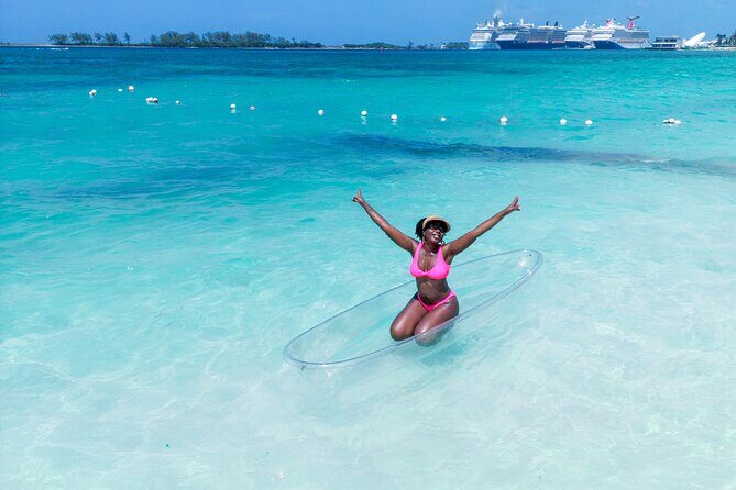 Clear Kayak Photoshoot+Free Cocktail Nassau, Bahamas