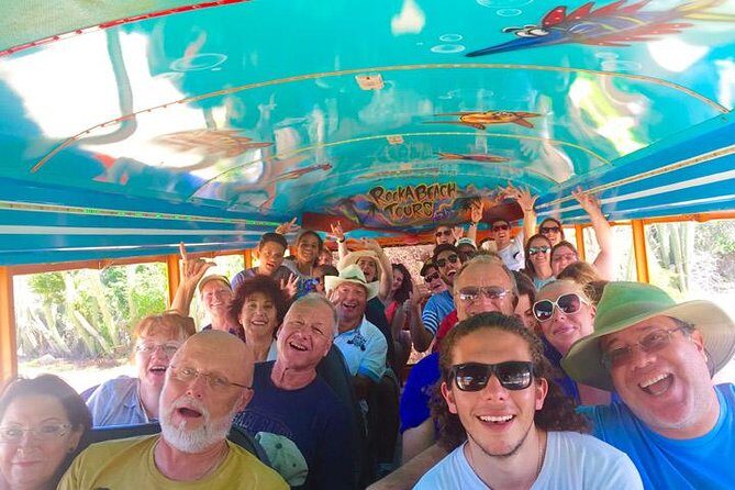Colorful Beach Bus Sightseeing Tour of Aruba