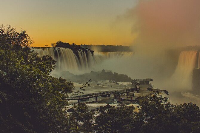 Dawn at Iguassu Falls Brazil Side - A Detailed Look at Dawn at Iguassu Falls Brazil Side