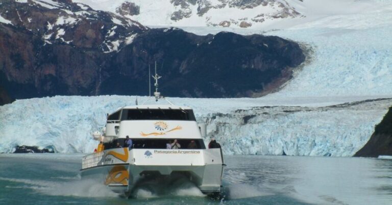 El Calafate: All Glaciers Boat Trip - The Boat Ride: Glimpsing Giants from the Water