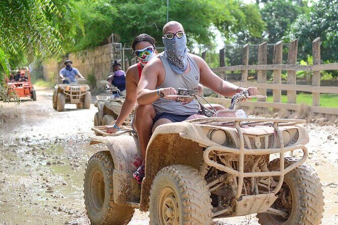 Full-Day Adventure with ATV, Party Boat, Snorkel & Coffee Tasting