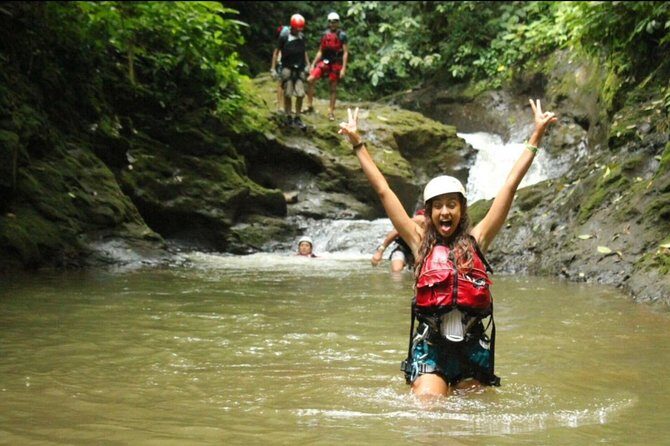 Gravity Falls Waterfall Jumping Canyoning - Filling Up with Costa Rican Flavors