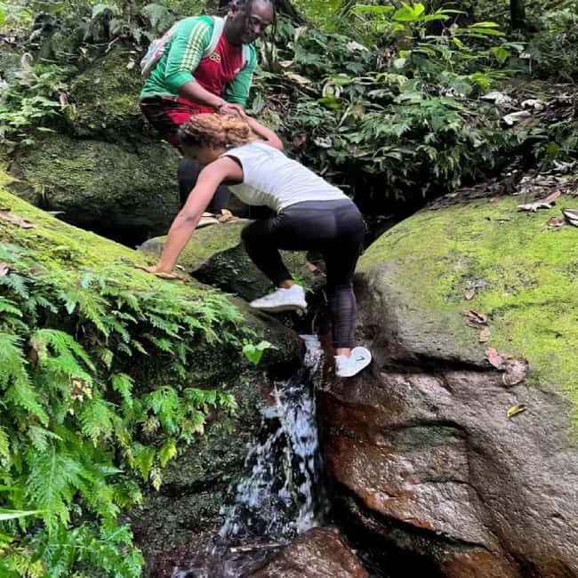 Lawyer Stephen Hike with Waterfall and Cave Hike - Passing the Cave