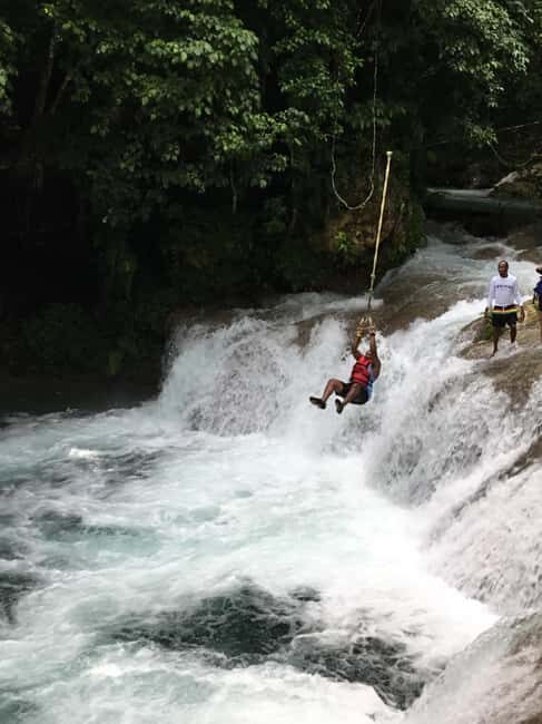 Montego Bay: Blue Hole, Dunn's River Falls, and Zipline Tour - FAQ