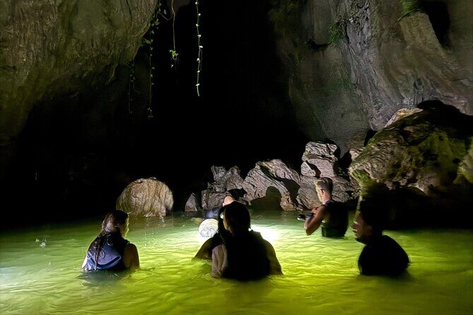 Night Time Charco Azul and Arenales Cave and Waterfall Adventure - Detailed Breakdown of the Itinerary