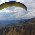 Paragliding free flight experience over the pre-range - The Takeoff and Flight Experience