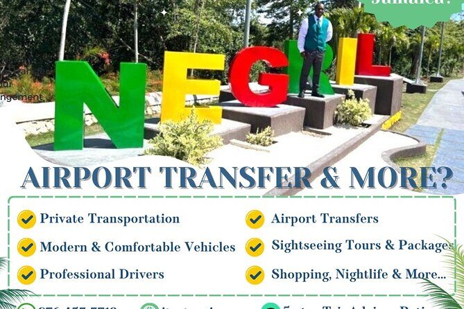 Private Airport Transfer Montego Bay Airport to Negril (One-Way) - Key Points