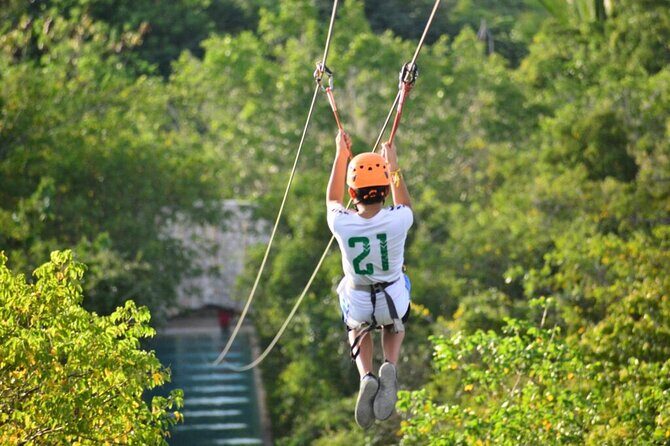 Punta Cana Ziplines, Hanging Bridge, and Waterfall Pool Adventure - Authentic Experiences with a Wild Card of Fun