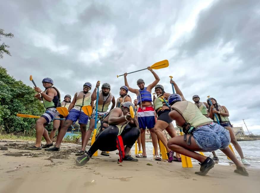 River Rapids Waterfalls, River Rafting, and Beach Adventure