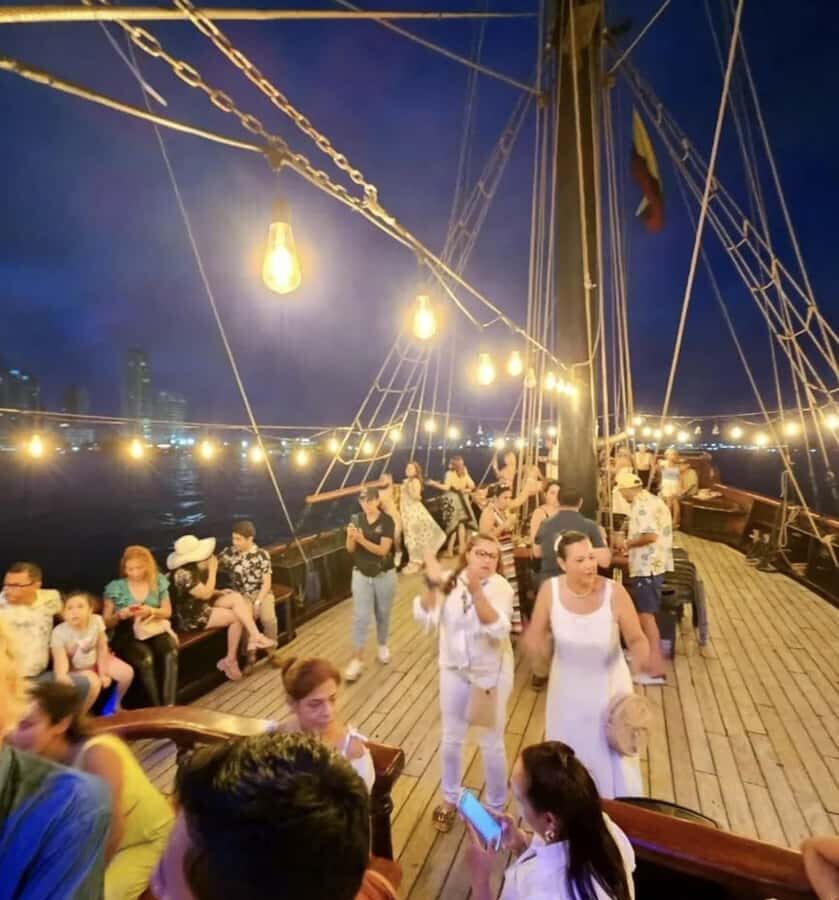 Sunset over Cartagena Bay on the Phantom Boat - In-Depth Look at the Experience