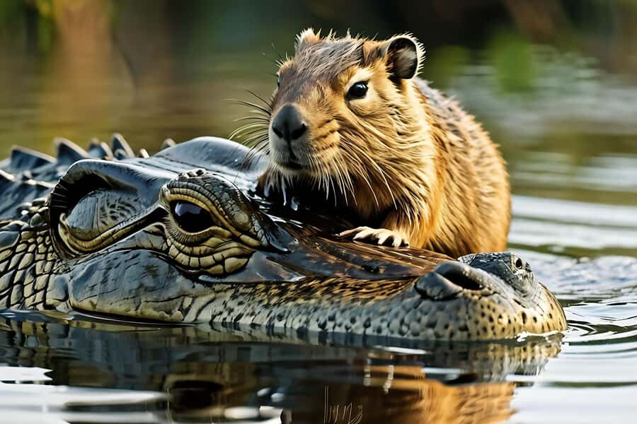 Sunset safari, alligators and capybaras. - The Value of Guided Wildlife Experiences