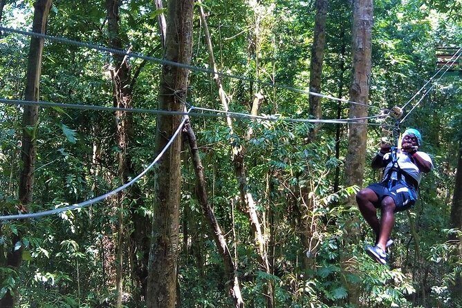 Ocho Rios Zip Lining Zipline Canopy At White River Valley from Ocho Rios