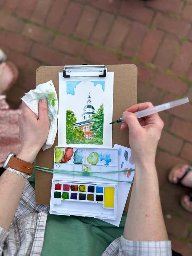 Annapolis: Outdoor Painting Activity at MD State House - Who Will Enjoy This?