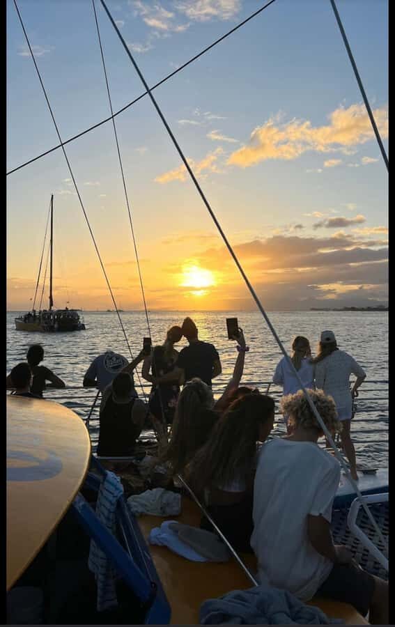 Manu Kai Catamaran Honolulu Cocktail Sunset Sail - A Genuine Look at the Sunset Sail Experience