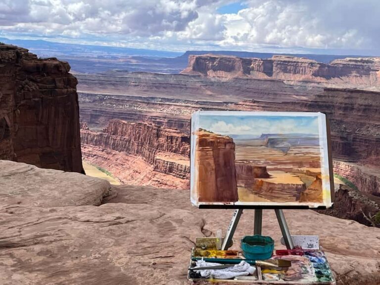 Moab: 5-Day Plein Air Watercolor Workshop with Carol Newsom - Daily Schedule and Locations