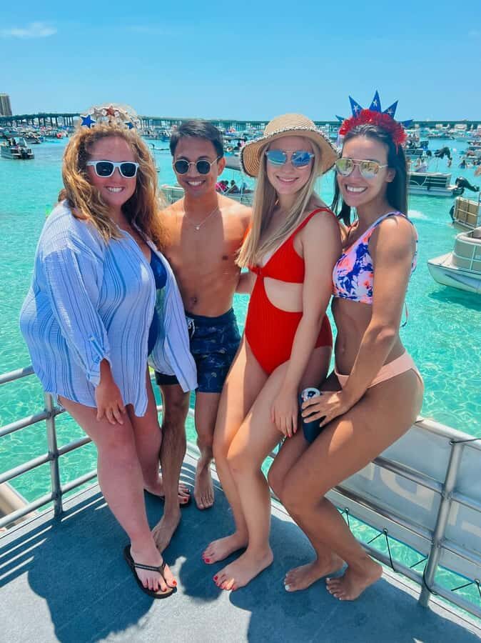 Okaloosa Island: 3 Slides Double Decker Pontoon Boat Rental - What to Expect on Your Day