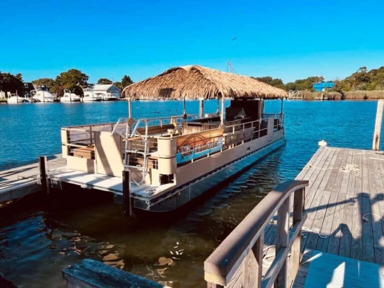 Port Jefferson: Tiki Boat Booze Cruise Tour - FAQs