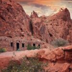 Whispers of the Desert: Sunset Journey Through the Valley of Fire - The Majestic Presence of Elephant Rock