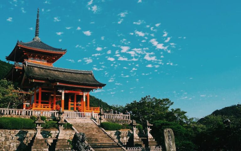 Beautiful view of Kiyomizu Dera Temple in Kyoto, s