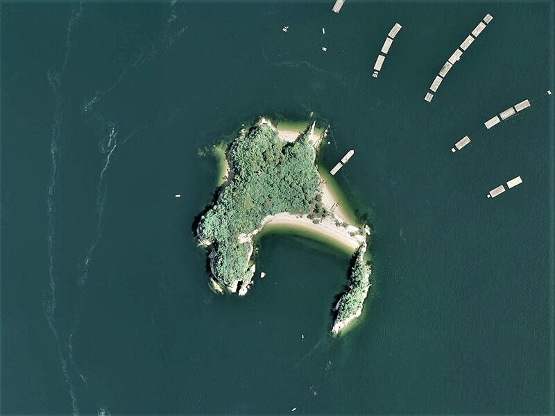 Enoshima Island, Etajima Hiroshima Aerial photograph.2008
