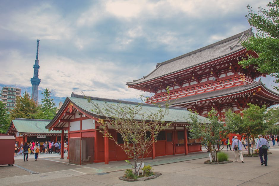 Sensoji Temple with Tokyo Skytree
