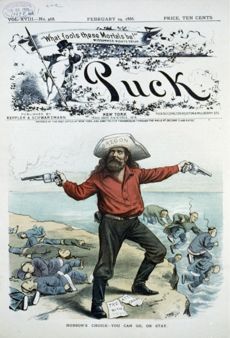 Title: Hobson's choice -- you can go, or stay / J.A. Wales.
Abstract/medium: 1 print : chromolithograph.