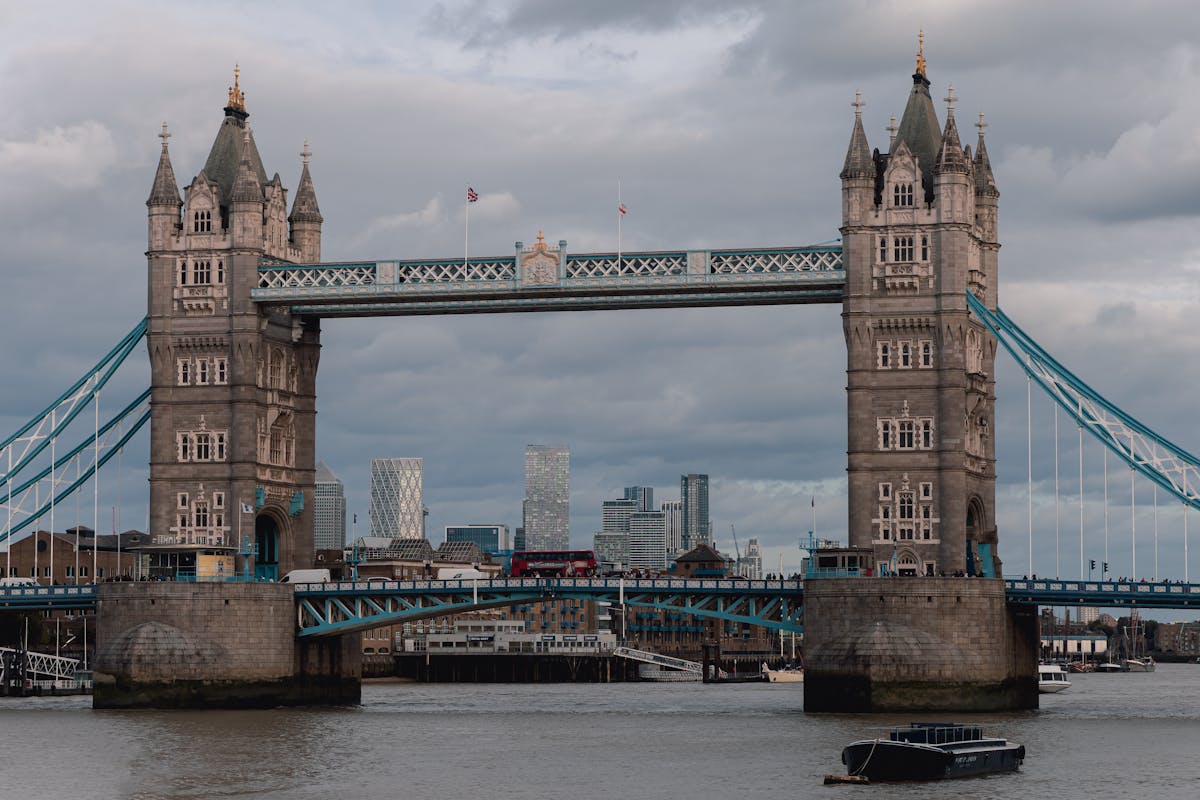 Tower Bridge on the Thames in London