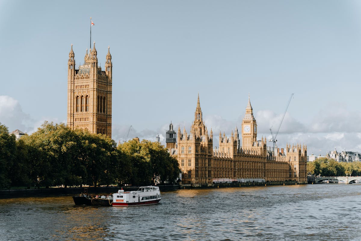 Houses of Parliament and Big Ben along the River Thames
