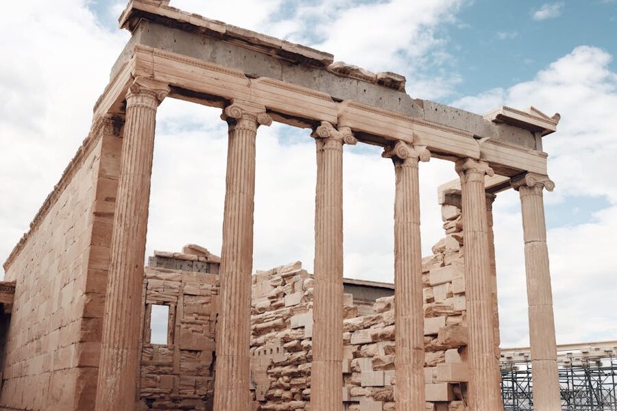 Parthenon columns Athens ancient