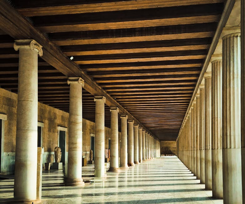 Stoa of Attalos Athens interior agora