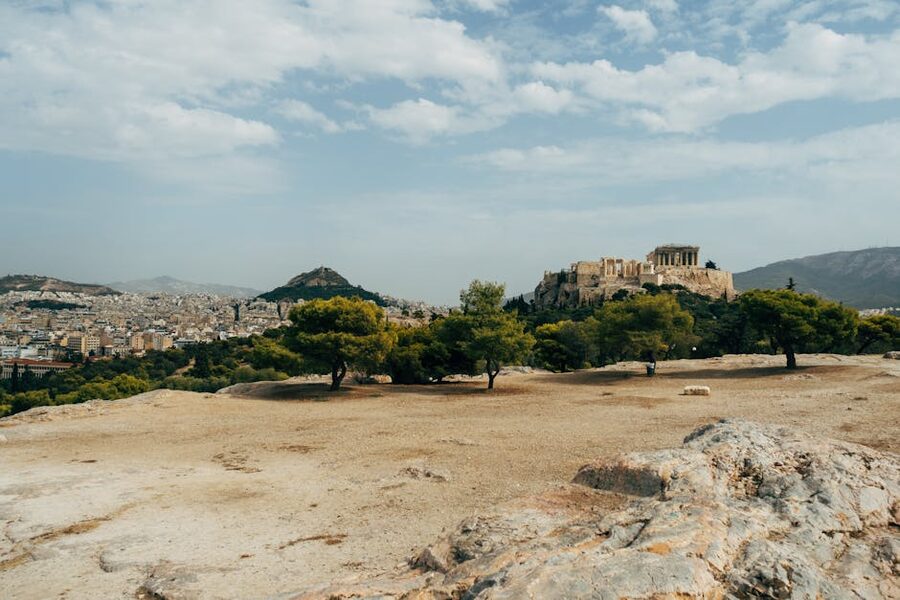 Acropolis of Athens from Pnyx Hill
