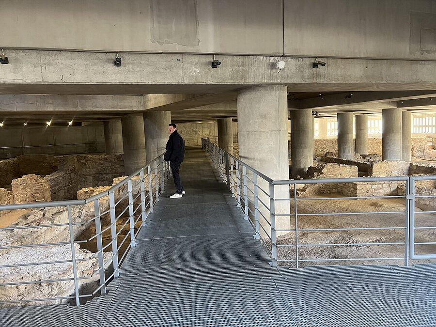 Acropolis Museum basement ruins excavation