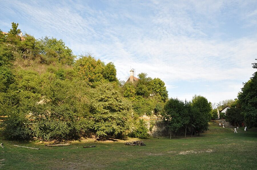 Vertical shaft section Pál-völgyi cave Budapest