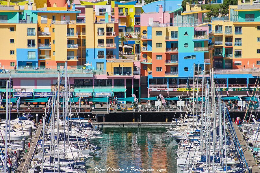 Marina de Albufeira where dolphin watching and Benagil Caves boat tours depart