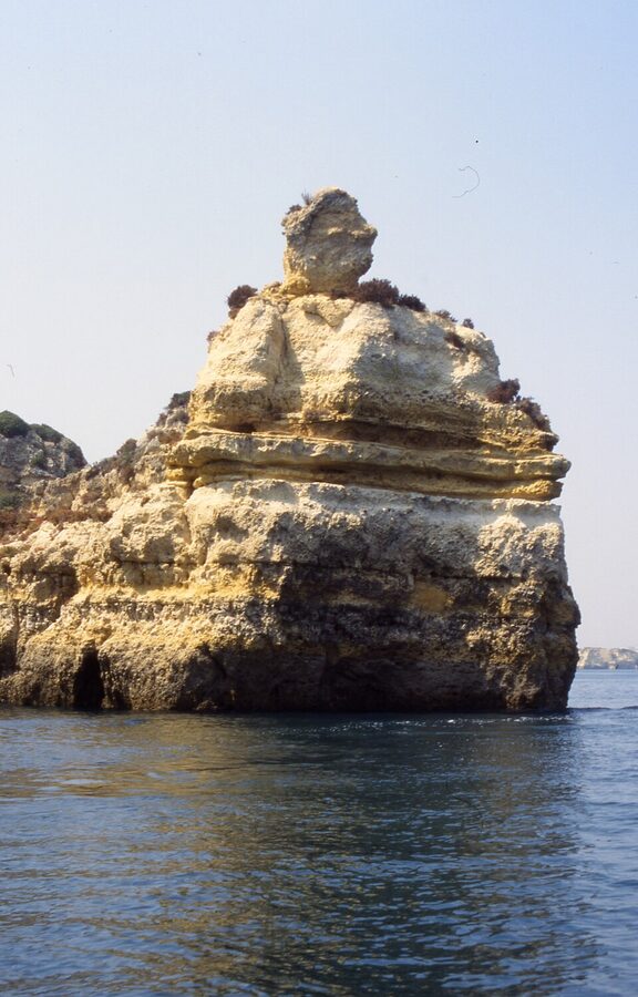 Algarve Ponta da Piedade cliffs from cliff-top