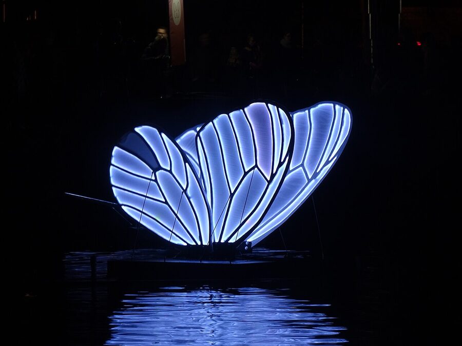 Amsterdam Light Festival canal