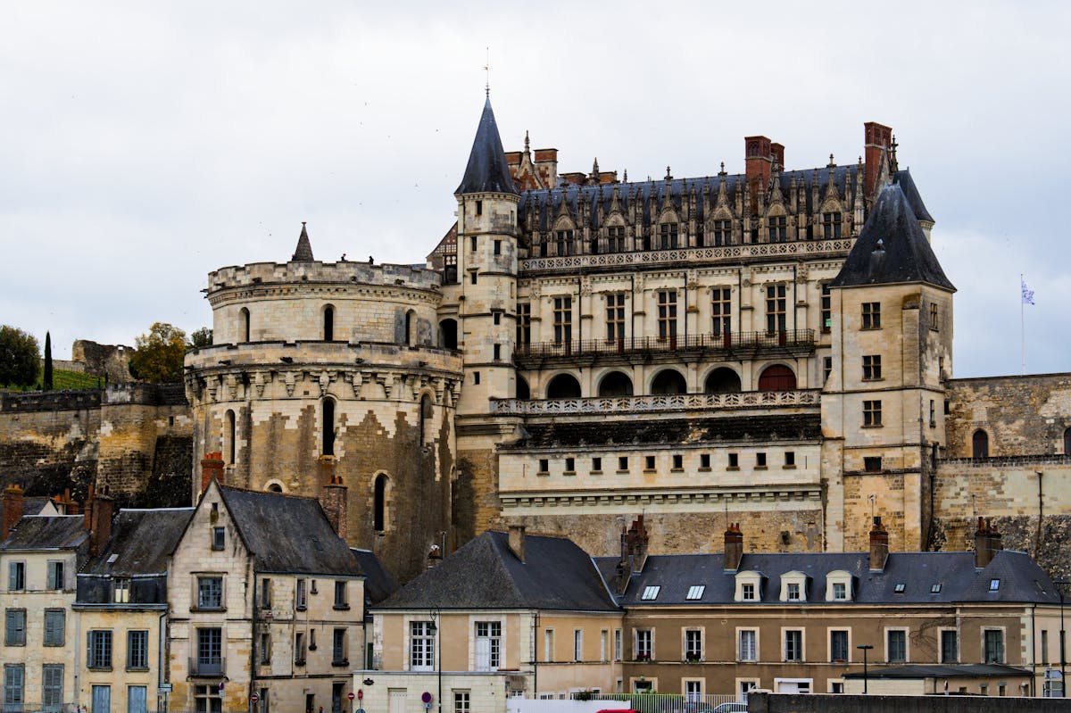 Château Royal d'Amboise seen from the town streets
