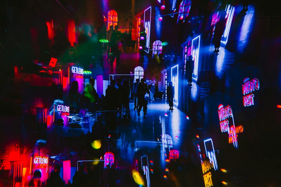 Projection art on walls