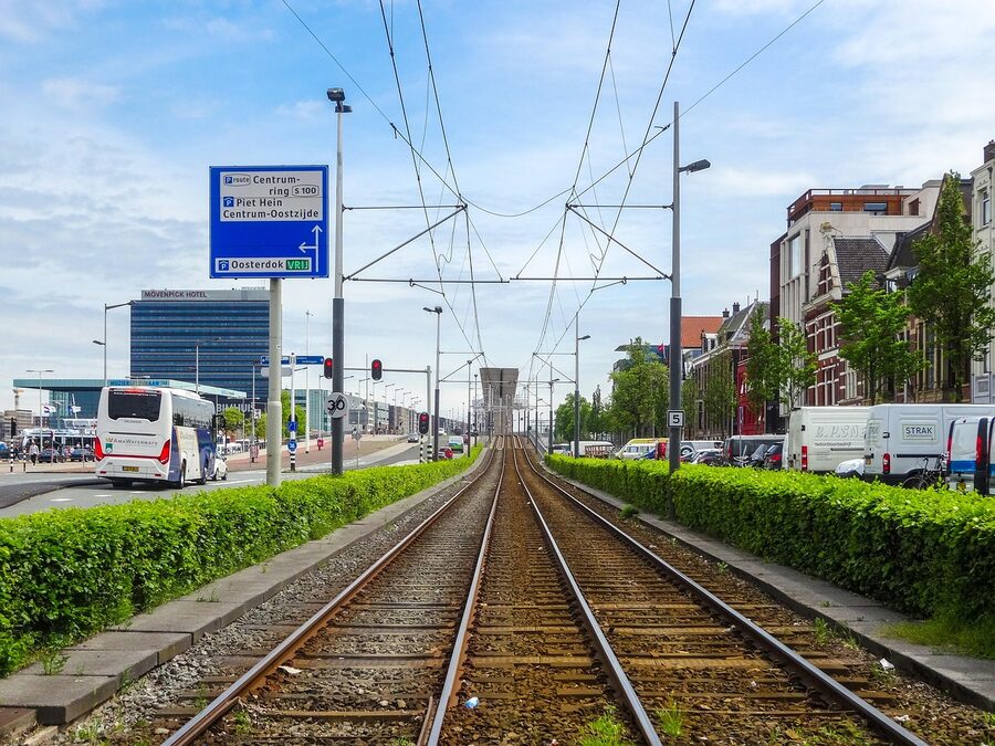 Amsterdam canal walkway