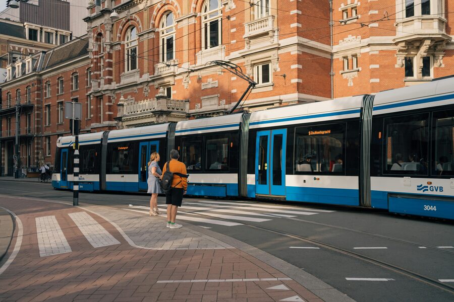 Amsterdam street end of day
