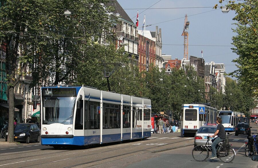 GVB trams Amsterdam route 13