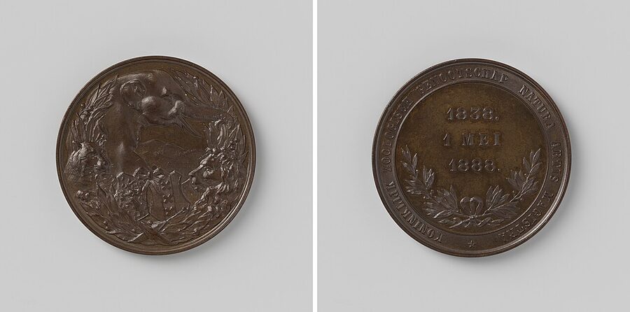 1888 medal 50 year anniversary Natura Artis Magistra