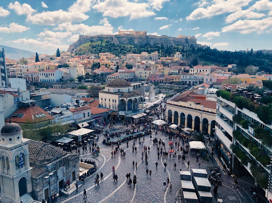Monastiraki Square aerial view