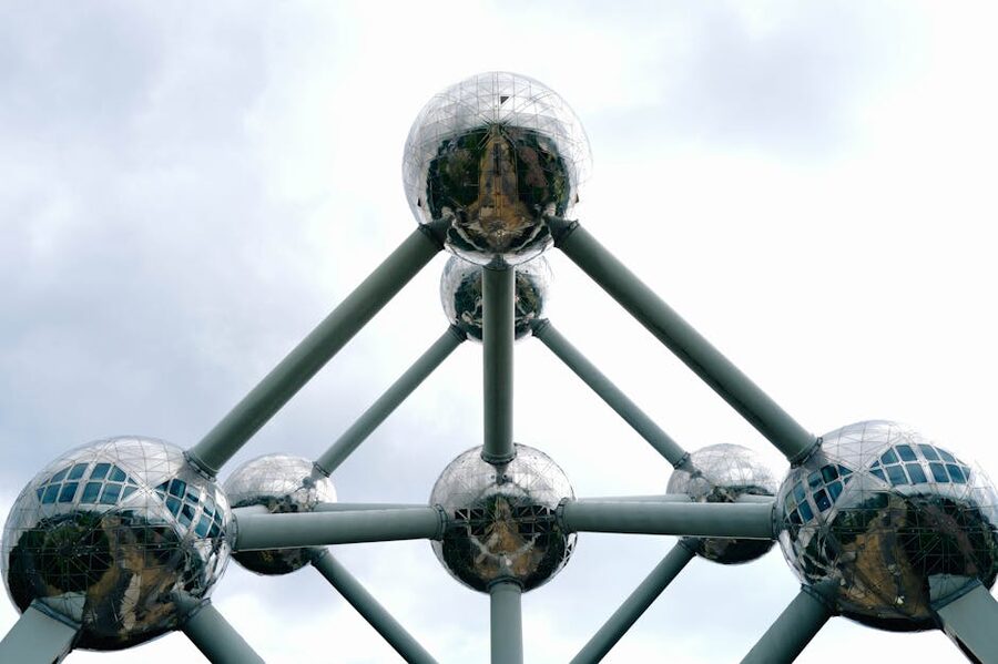 Atomium Brussels sculpture spheres in detail