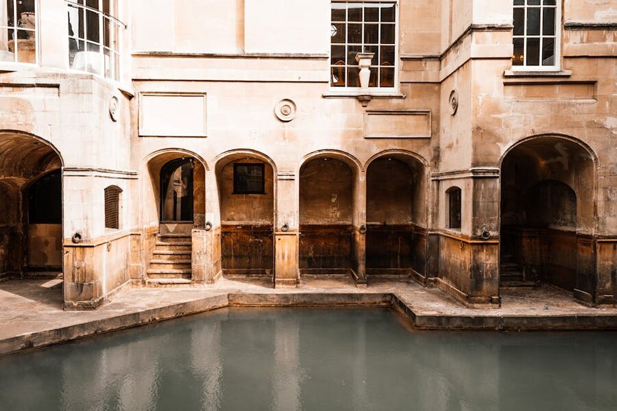 Bath Georgian mansion arched passages