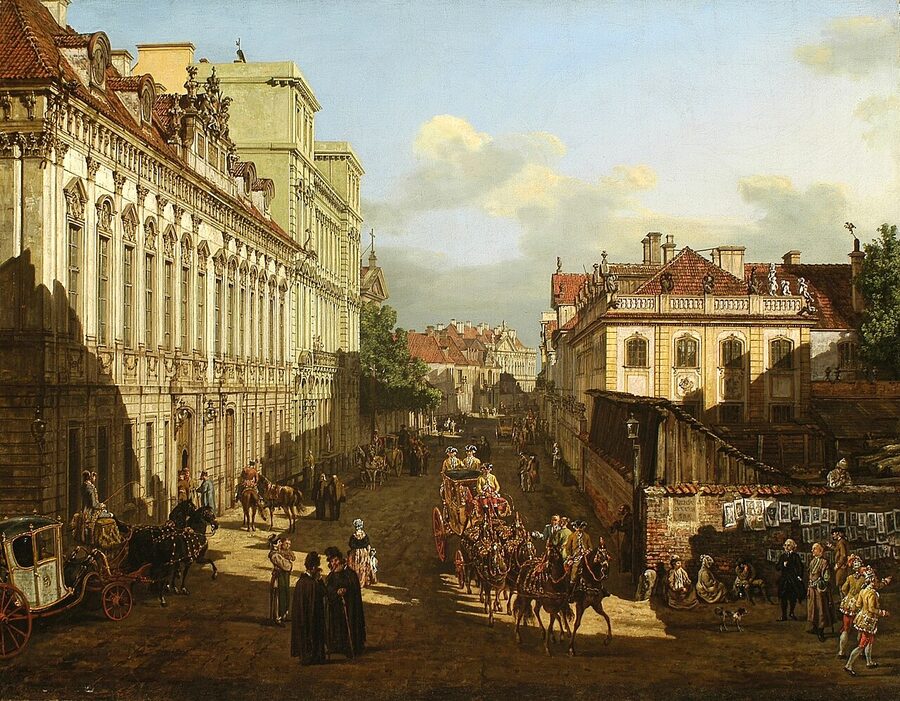 Bellotto painting of Miodowa Street Warsaw