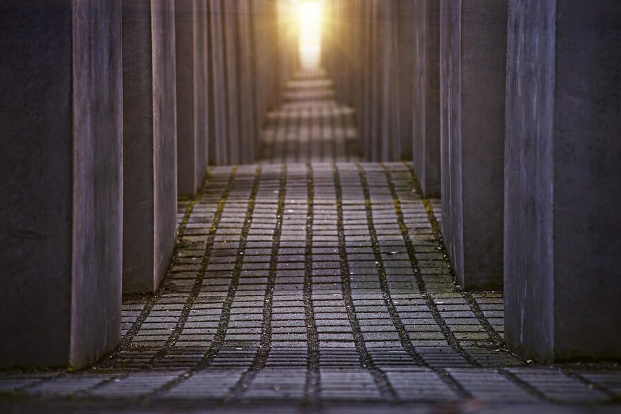 Berlin Holocaust Memorial path