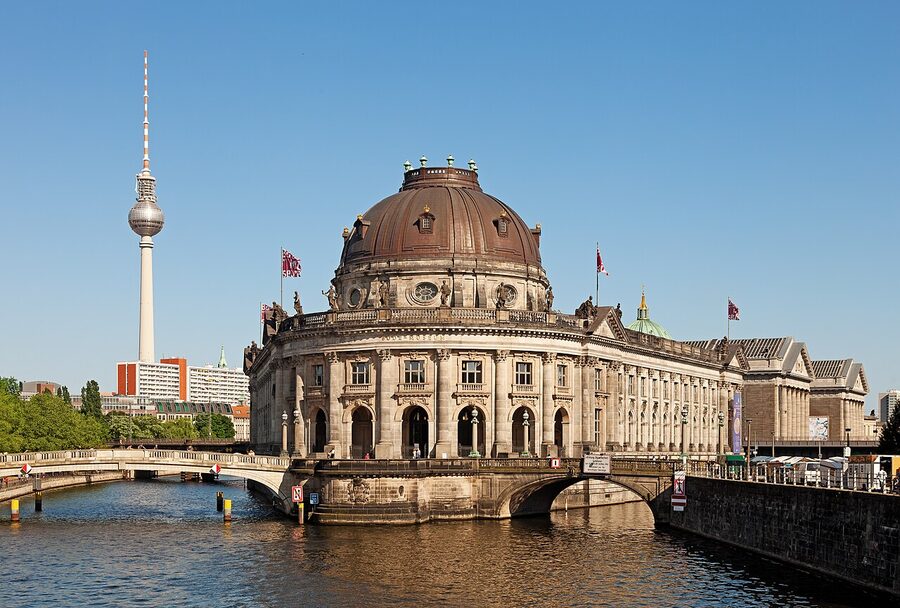 Berlin Museum Island with Fernsehturm TV Tower