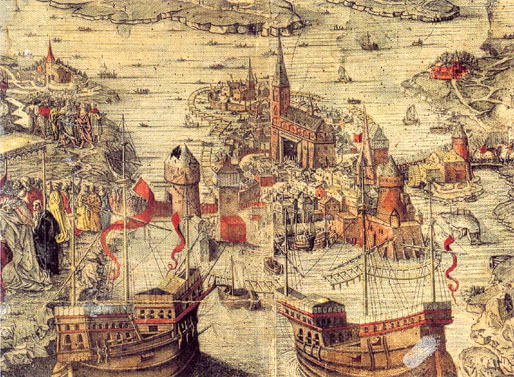 Blodbadstavlan painting of the Stockholm Bloodbath 16th century